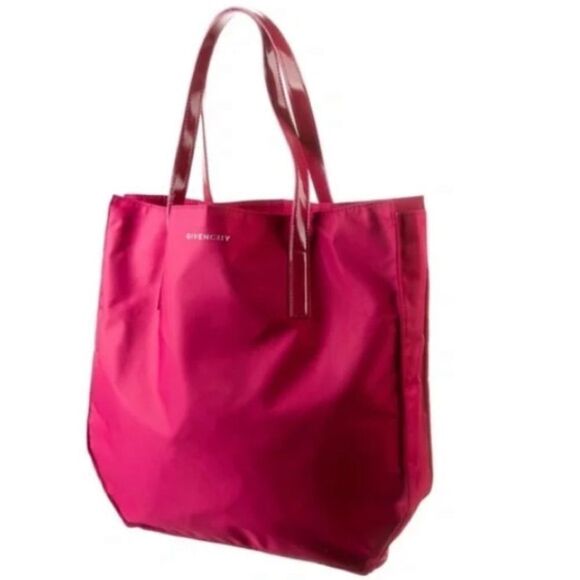 Authentic 🌺Givenchy🌺 Nylon Fuscia Pink Tote Bag EUC - Picture 4 of 11
